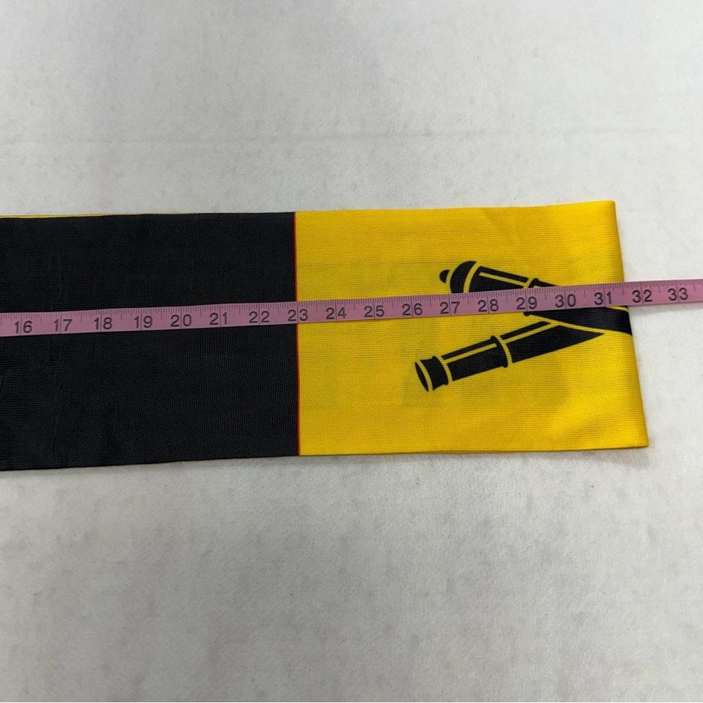 Charleston Battery Yellow Black Scarf Polyester Soccer - Picture 8 of 11